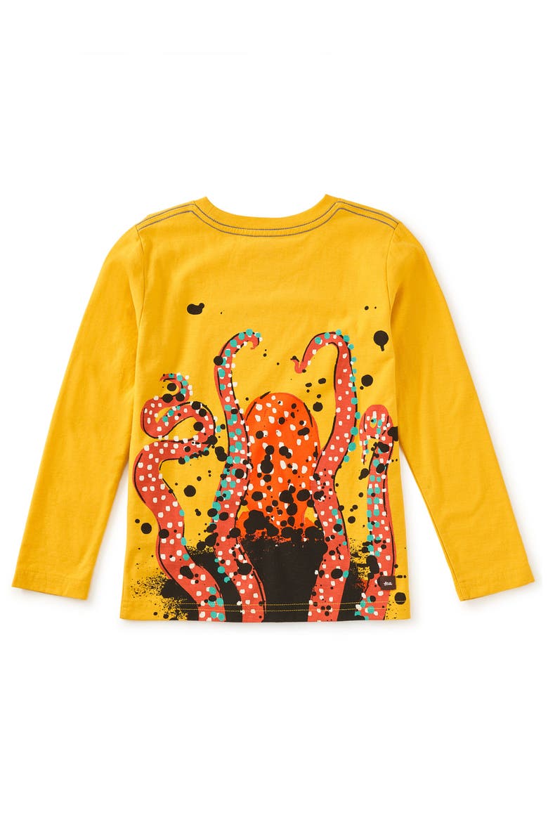 Octopus Ink Double-Sided Tee, Alternate, color, Gold