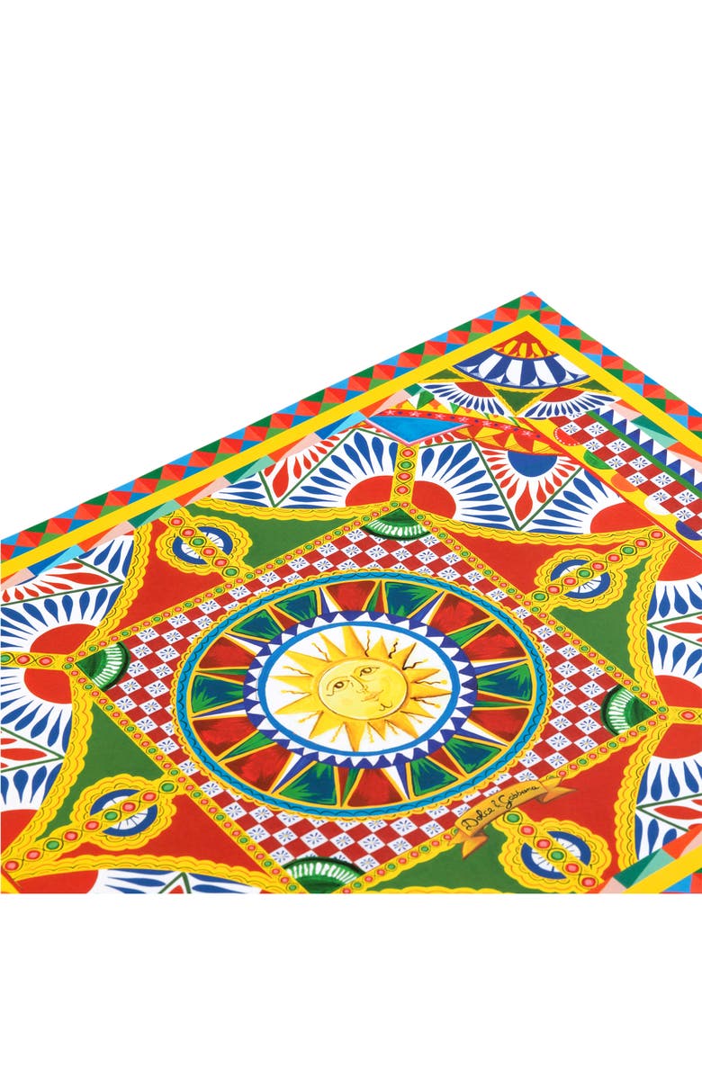 Dolce&Gabbana Set of 36 Reversible Placemats, Alternate, color, Red Multi