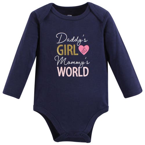 Hudson Baby Infant Breathable Cotton Long-sleeve Bodysuit Bundle 3 Count In Multi