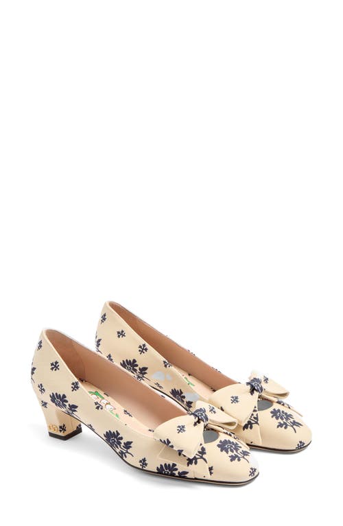 Valentino 45mm Bowow Décolleté Pumps In Blue