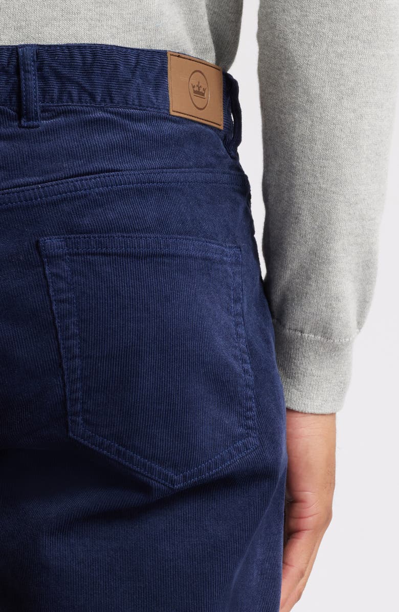Peter Millar Superior Soft Stretch Corduroy Pants, Alternate, color, Navy