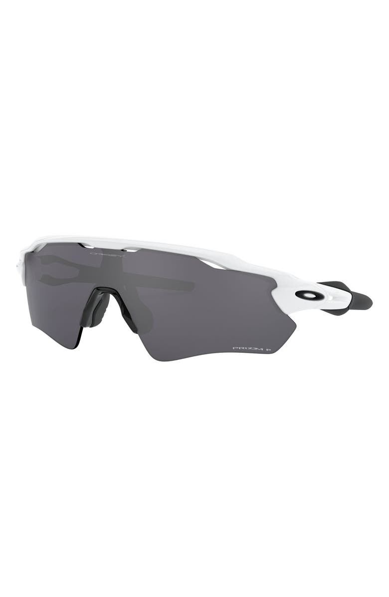 Oakley Radar<sup>®</sup> EV Path<sup>®</sup> 38mm Prizm<sup>™</sup> Polarized Wrap Sunglasses, Alternate, color, White