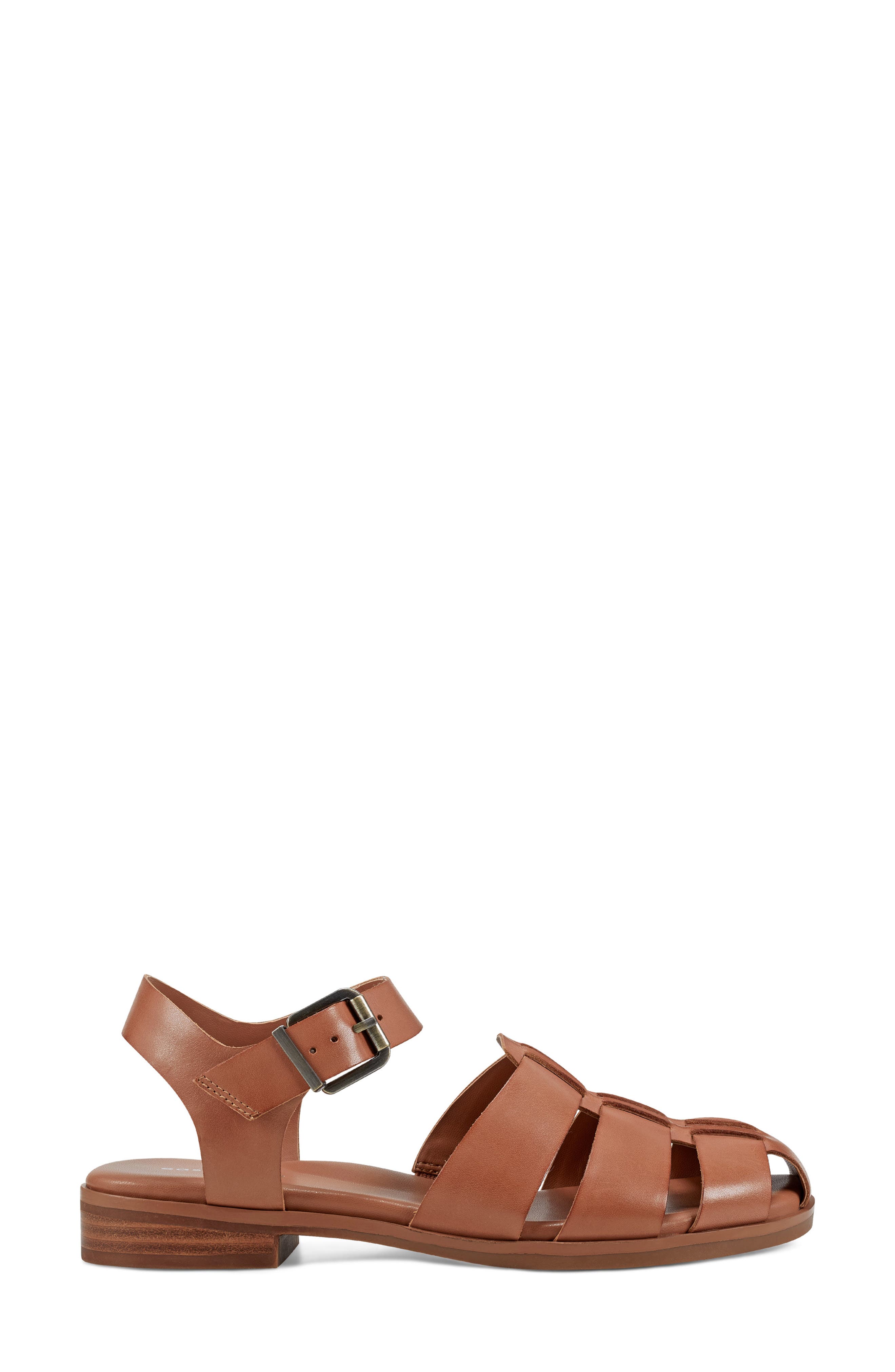 Easy Spirit Gretty Fisherman Sandal - Wide Width Available, Alternate, color, Medium Brown