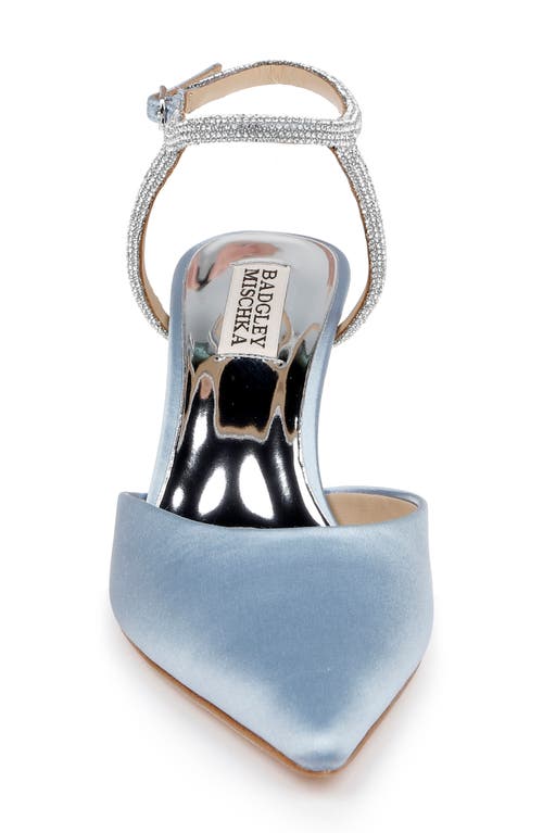 BADGLEY MISCHKA BADGLEY MISCHKA BRIDAL AUTUMN POINTED TOE ANKLE STRAP PUMP