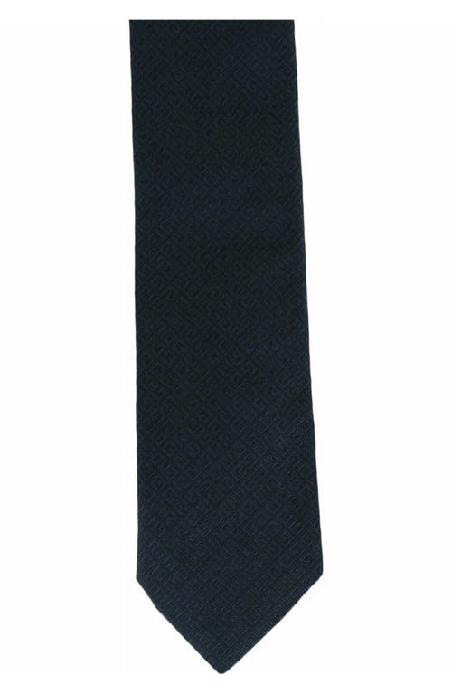 Givenchy 4g Jacquard Silk Tie In Gray