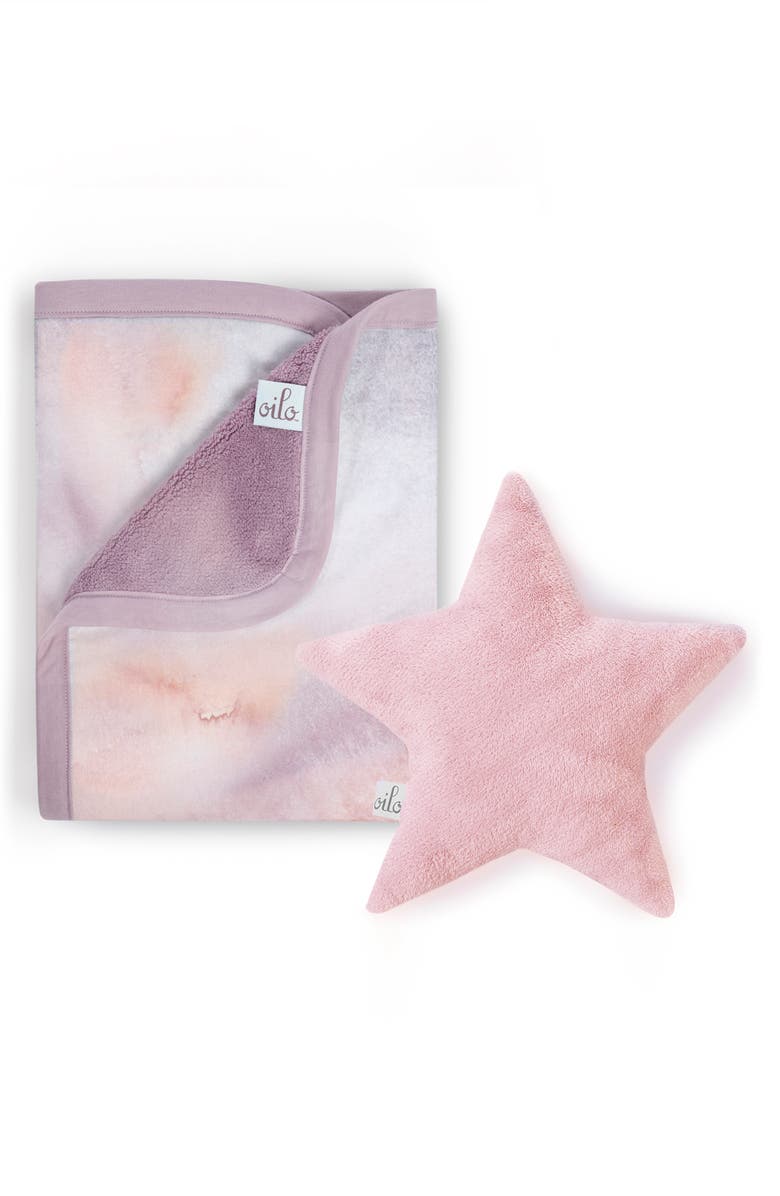 Oilo Cuddle Blanket & Blush Star Dream Pillow Set, Main, color, 