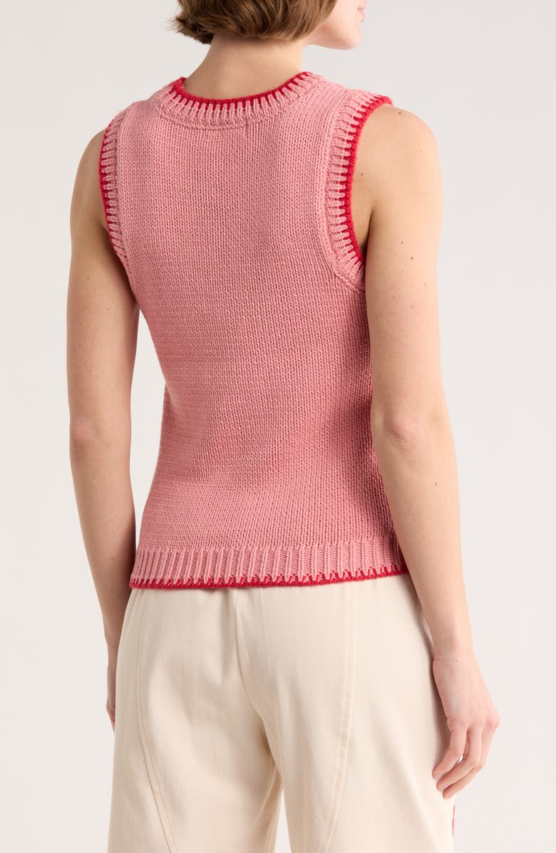 DR2 by Daniel Rainn Sweater Vest, Alternate, color, Pink / Red