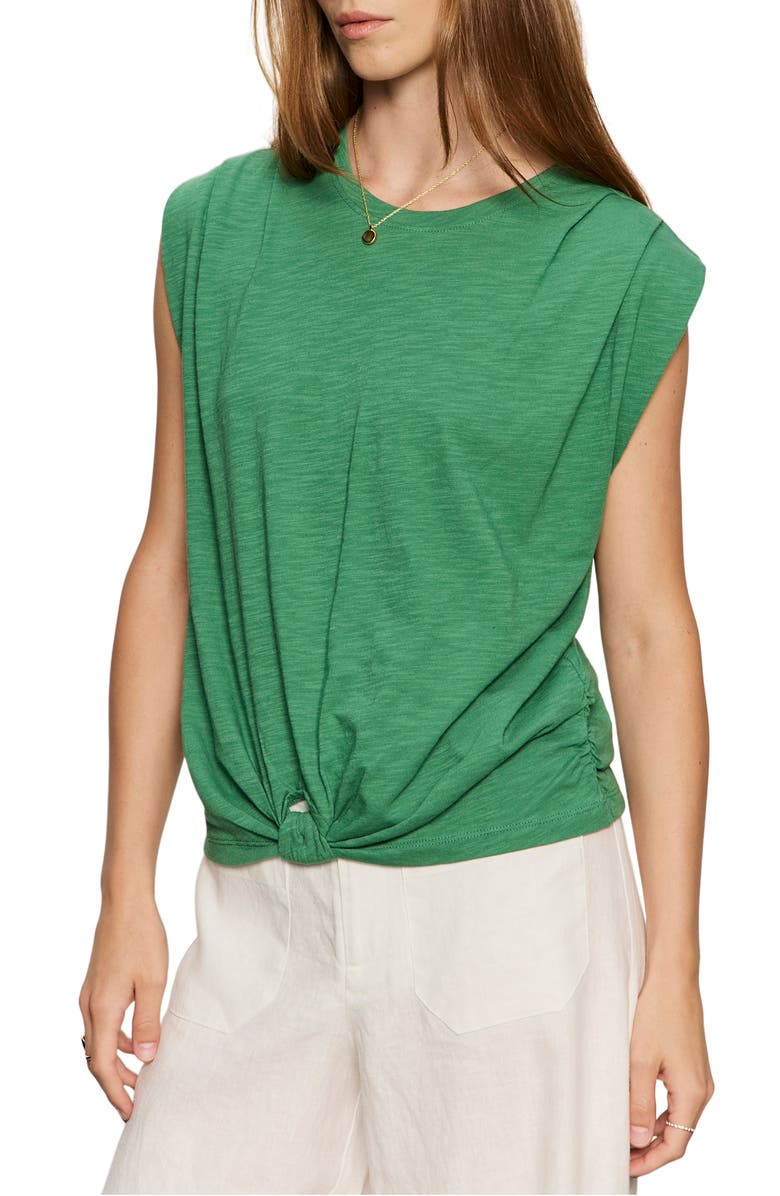 Sanctuary Knotted Muscle Tee, Alternate, color, Green Juice