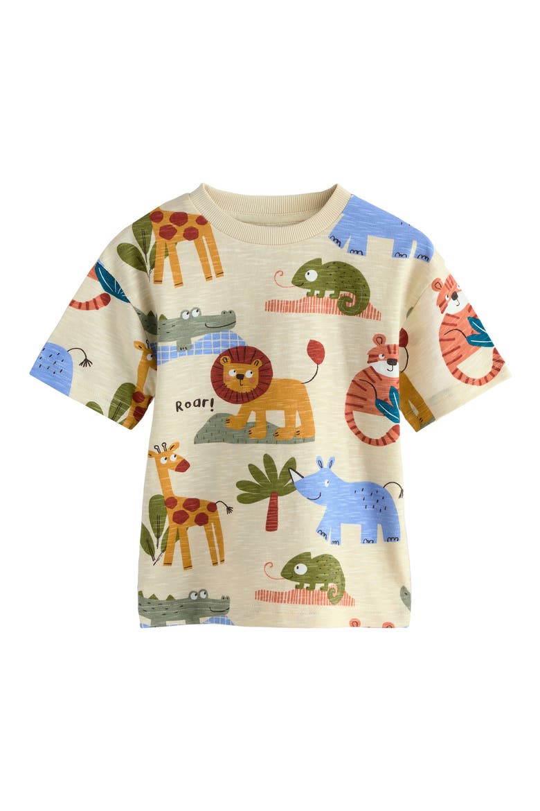 Kids' Assorted 3-Pack Safari T-Shirts, Alternate, color, GREEN