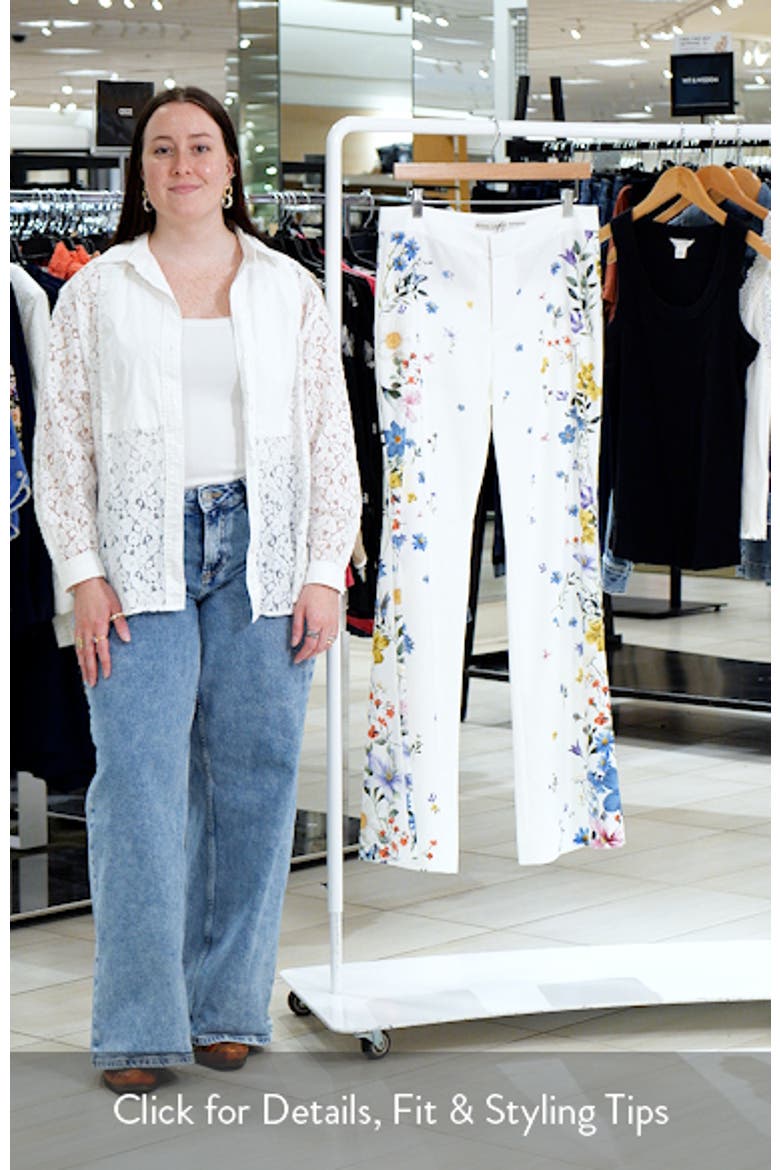 Andrew Placed Floral Slim Bootcut Pants video