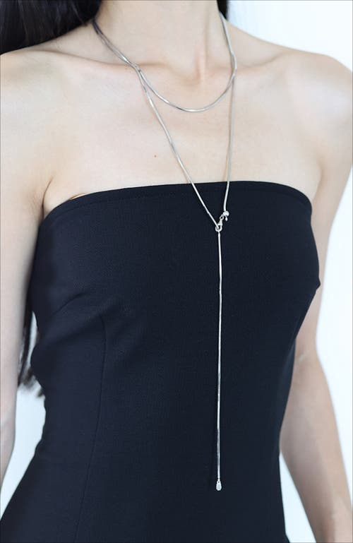Rc Retro Chic Whispers Chain Necklace In Metallic