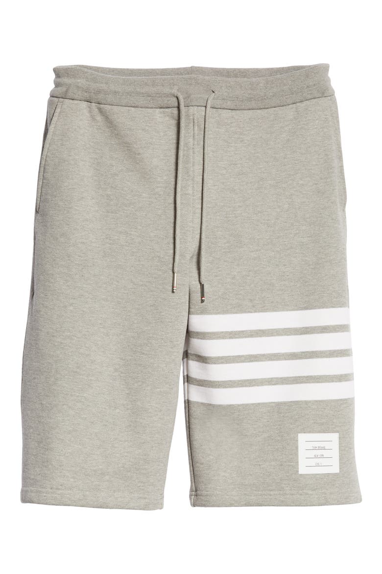 Four Bar Sweat Shorts, Alternate, color, 068 - LIGHT GREY