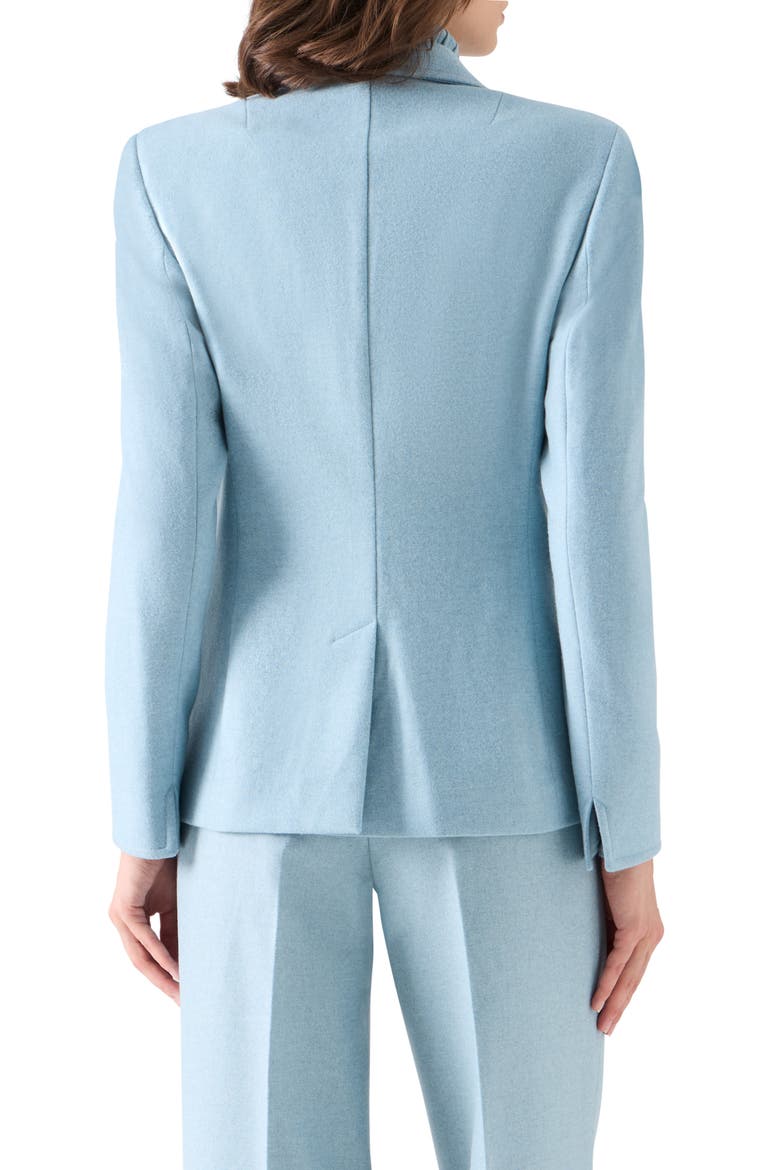 Wool Blend Flannel Tailored Blazer, Alternate, color, LIGHT BLUE