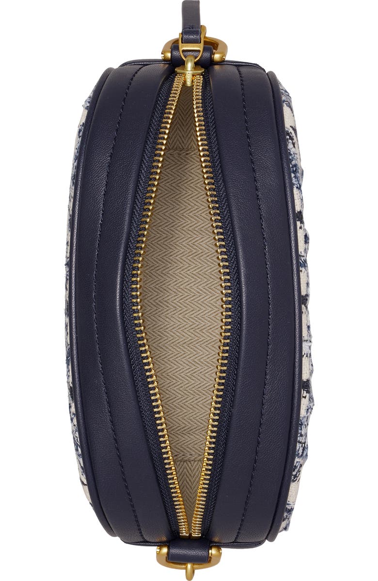 Tory Burch Small Kira Chevron Tweed Camera Bag, Alternate, color,