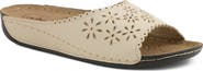 Flexus by Spring Step Rhinestone Lasercut Slide Sandal