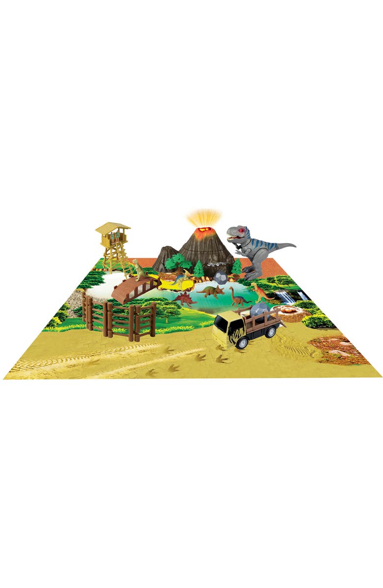 Red Box Prehistoric Times Large Dinosaur Park W/ Walking Trex 3+, Main, color, Multicolored