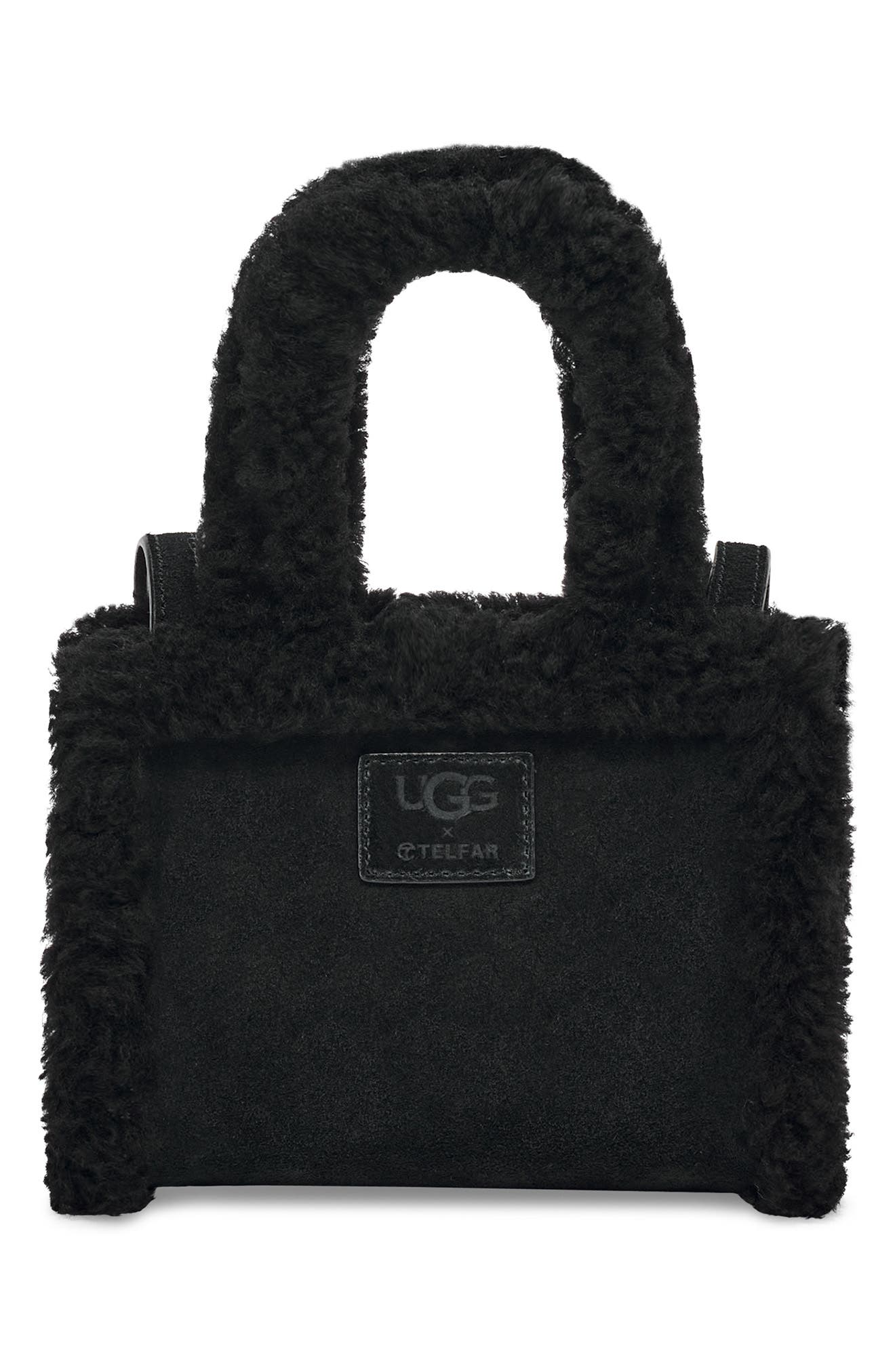 UGG<sup
®</sup
 x TELFAR Gender Inclusive Small Genuine Shearling Shopper, Alternate, color, 