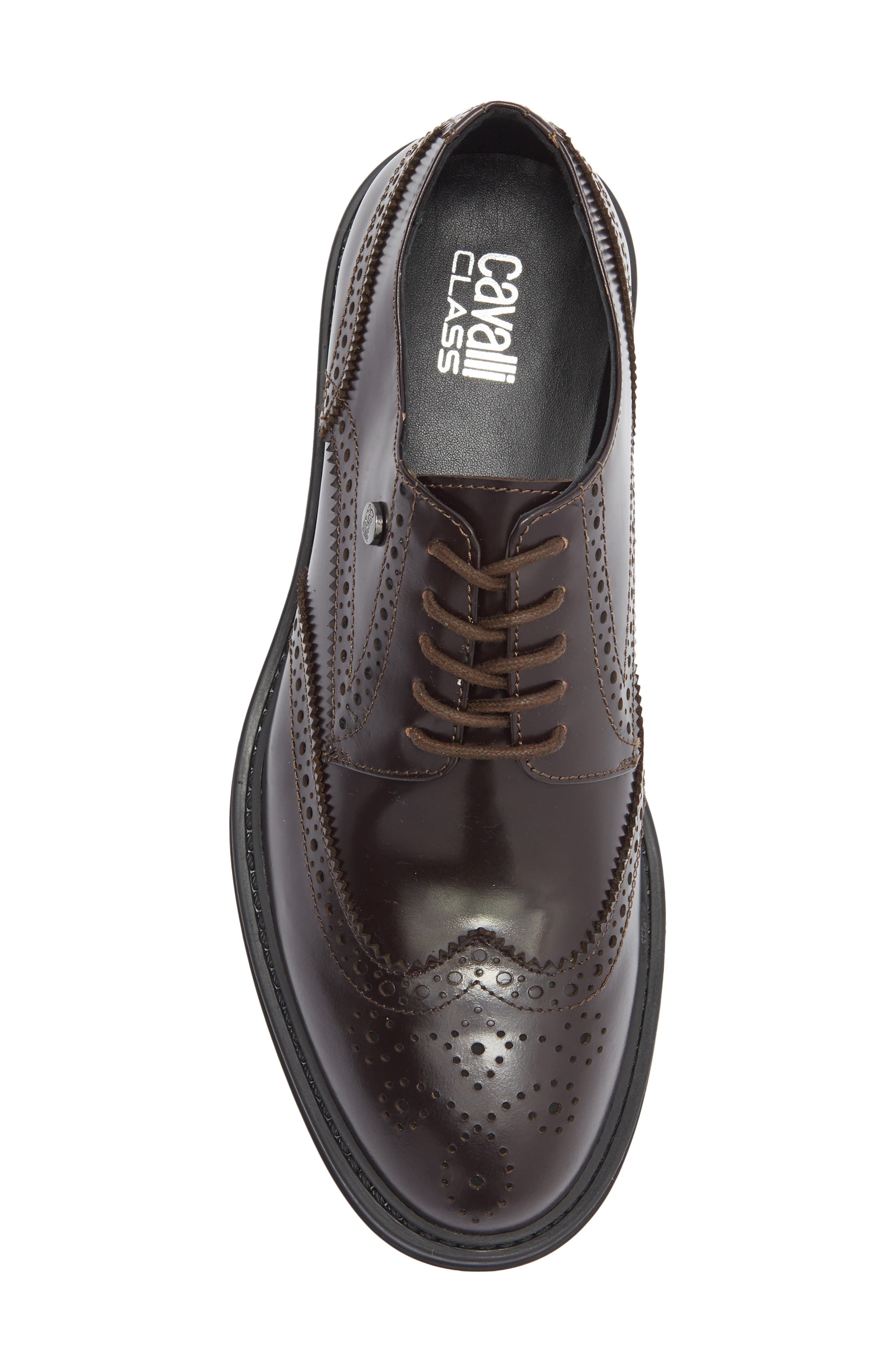 Crip Wingtip Derby, Alternate, color, DARK BROWN