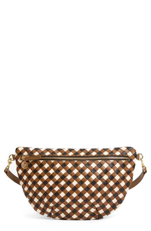 Grande Woven Leather Belt Bag