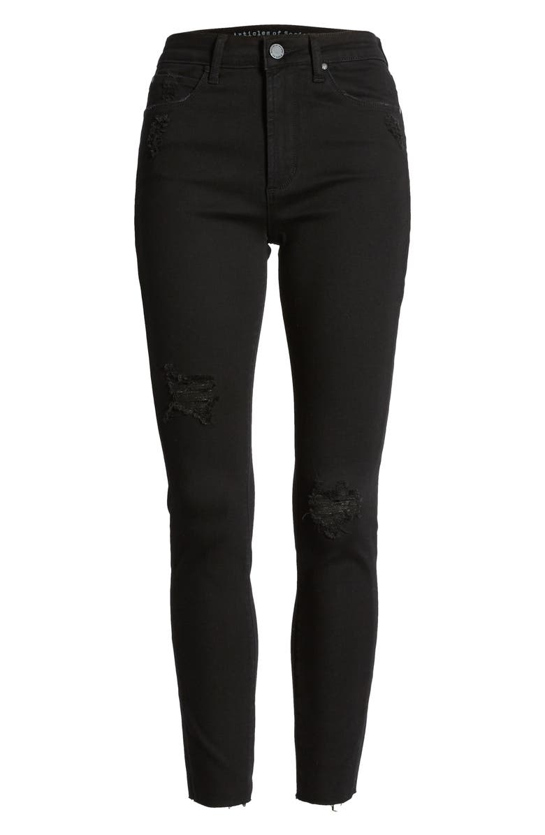 Articles of Society Heather High Waist Ankle Jeggings, Alternate, color, 