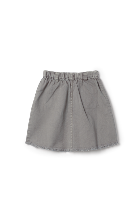 Woven Denim Scallop Skirt (Toddler, Little Kid & Big Kid)