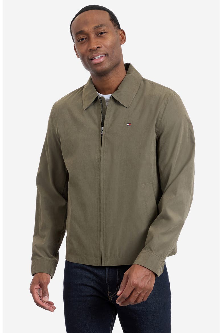 Microfiber Golf Jacket, Alternate, color, OLIVE