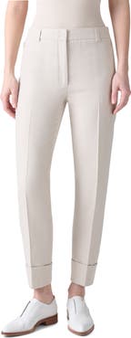 Akris Maxima Cotton & Silk Blend Ankle Pants