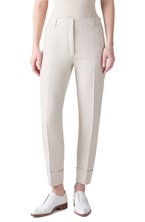 Akris Maxima Cotton & Silk Blend Ankle Pants