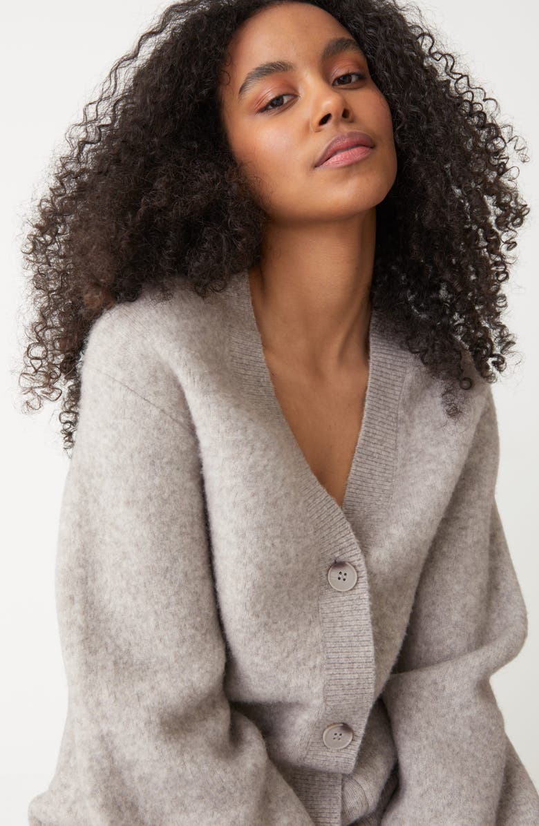 & Other Stories Relaxed Fit Wool Blend Cardigan, Alternate, color, 