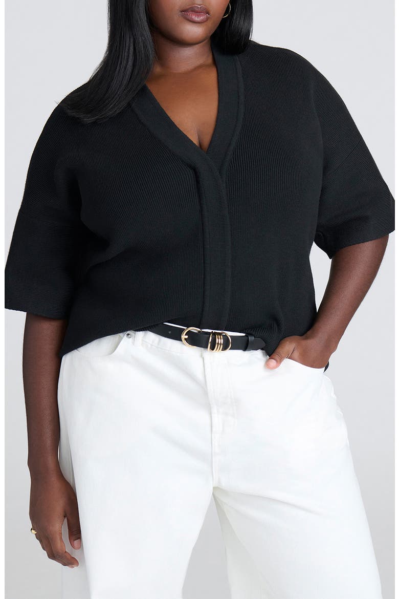 Wide Sleeve Sweater, Main, color, BLACK ONYX
