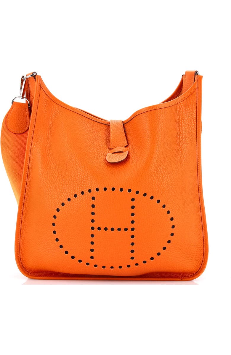Pre-Owned Hermes Evelyne Bag Gen II Clemence GM, Main, color, Potiron