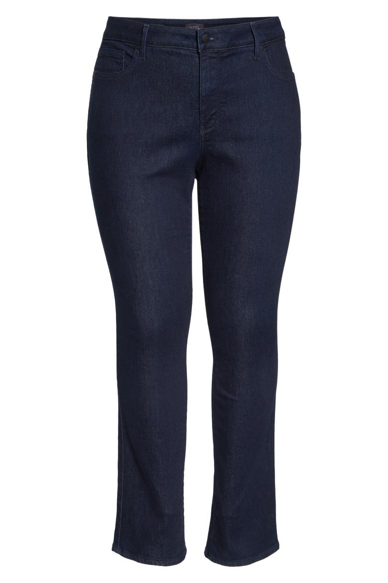 Marilyn High Rise Straight Leg Jeans, Alternate, color, RINSE TONAL STITCH
