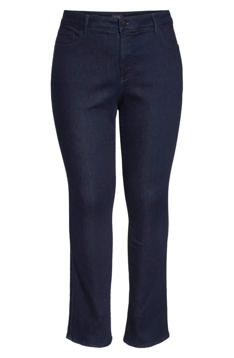 NYDJ Marilyn High Rise Straight Leg Jeans, Alternate, color, Rinse Tonal Stitch