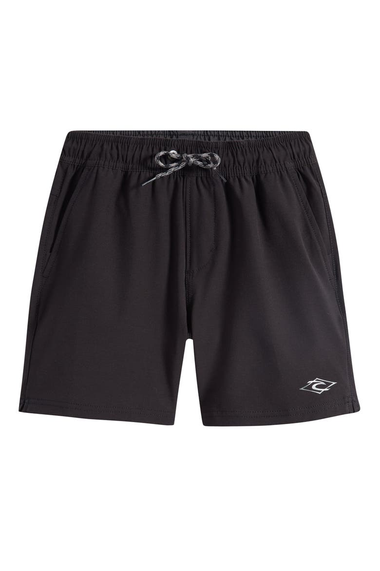 Kids' Boardwalk Phase Volley Swim Trunks, Main, color, BLACK