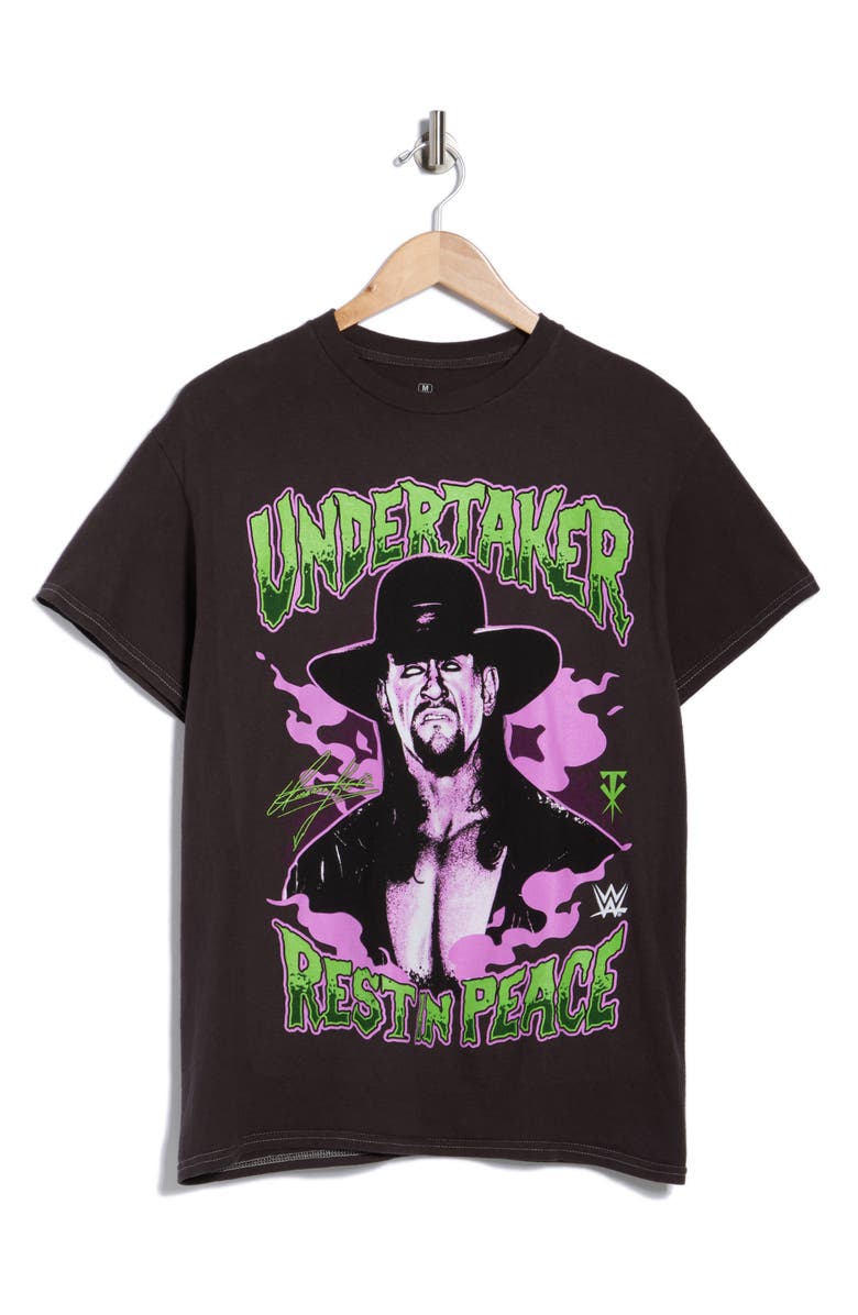Ripple Junction WWE Undertaker Graphic T-Shirt, Alternate, color, Pigment Dye Black