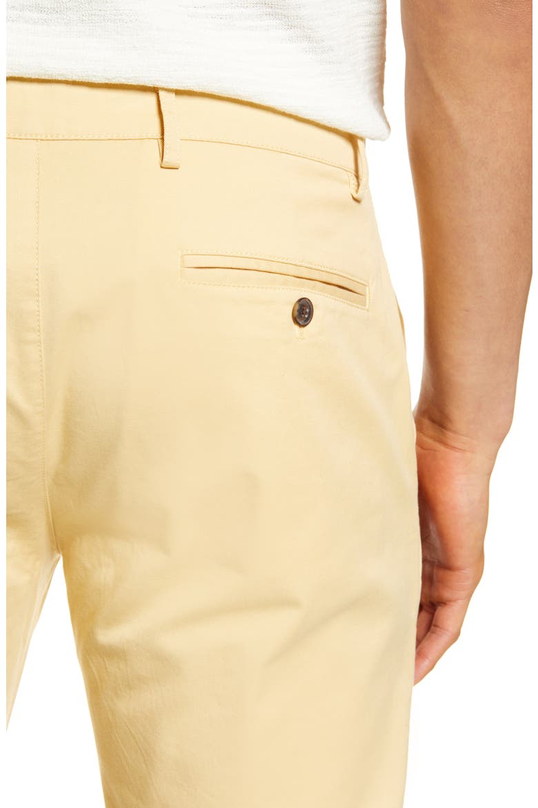 Connor Slim Fit Stretch Cotton Chino Pants, Alternate, color, WASHED YELLOW