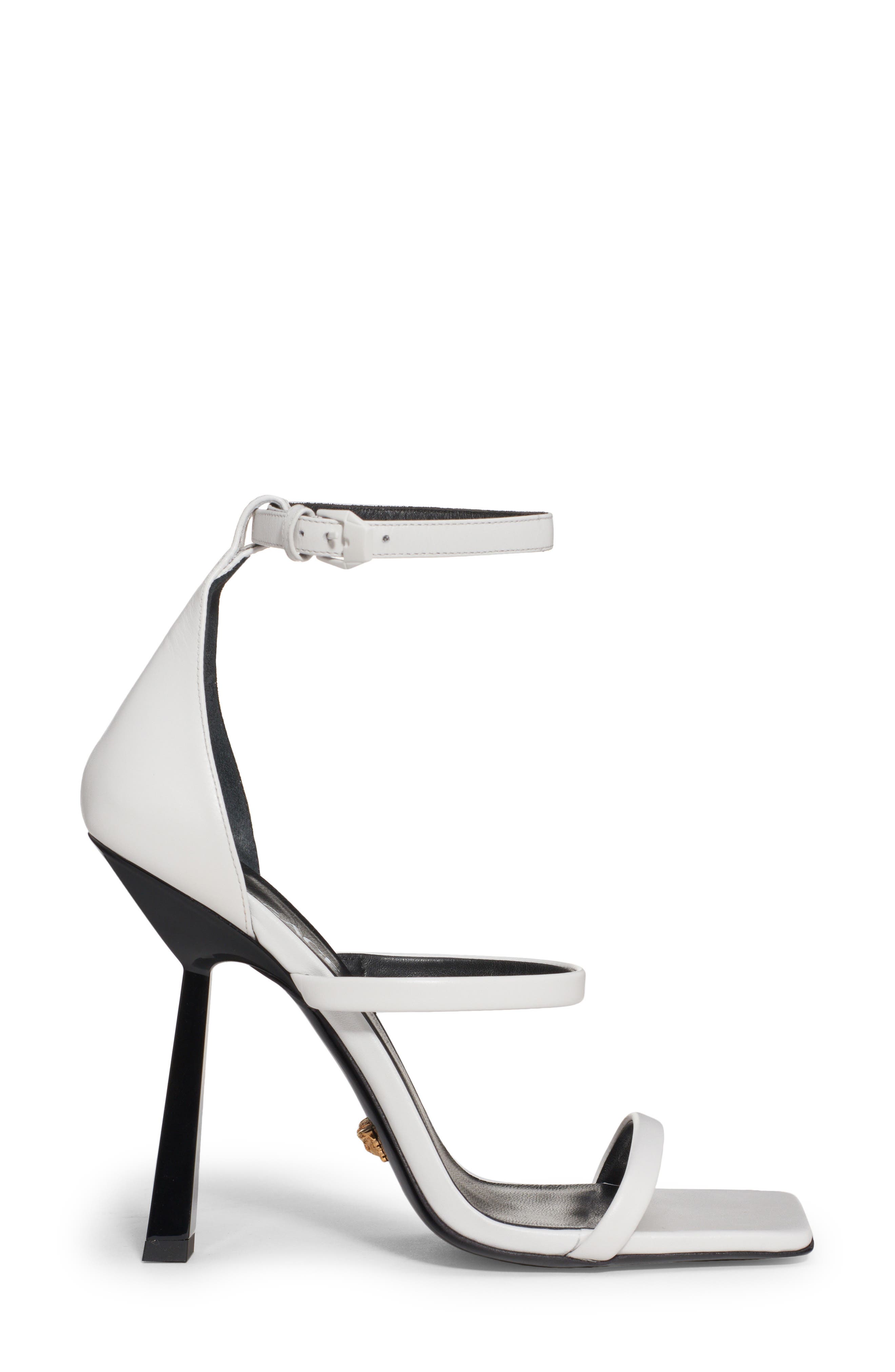 Versace Ankle Strap Sandal, Alternate, color, 