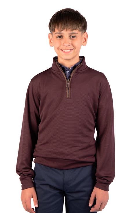 Kids' Ottoman Quarter Zip Pullover