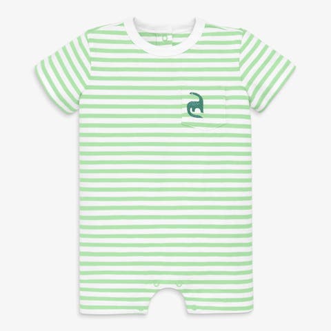 Baby Embroidered Stripe Pocket Shortie