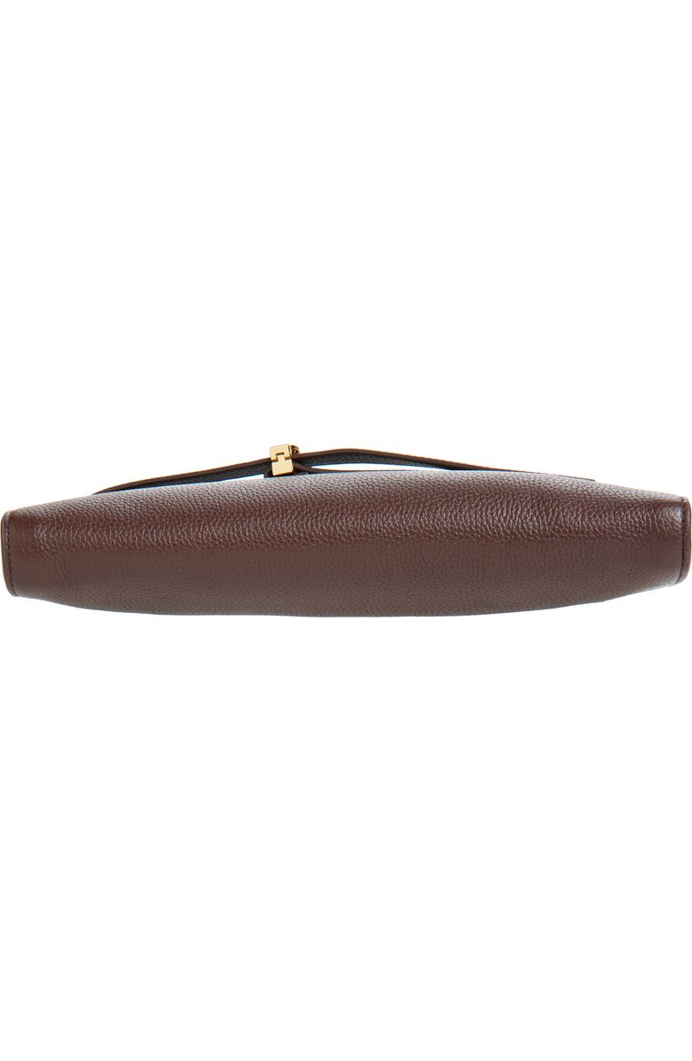 Veronica Beard Dash Leather Clutch, Alternate, color, Dark Raisin