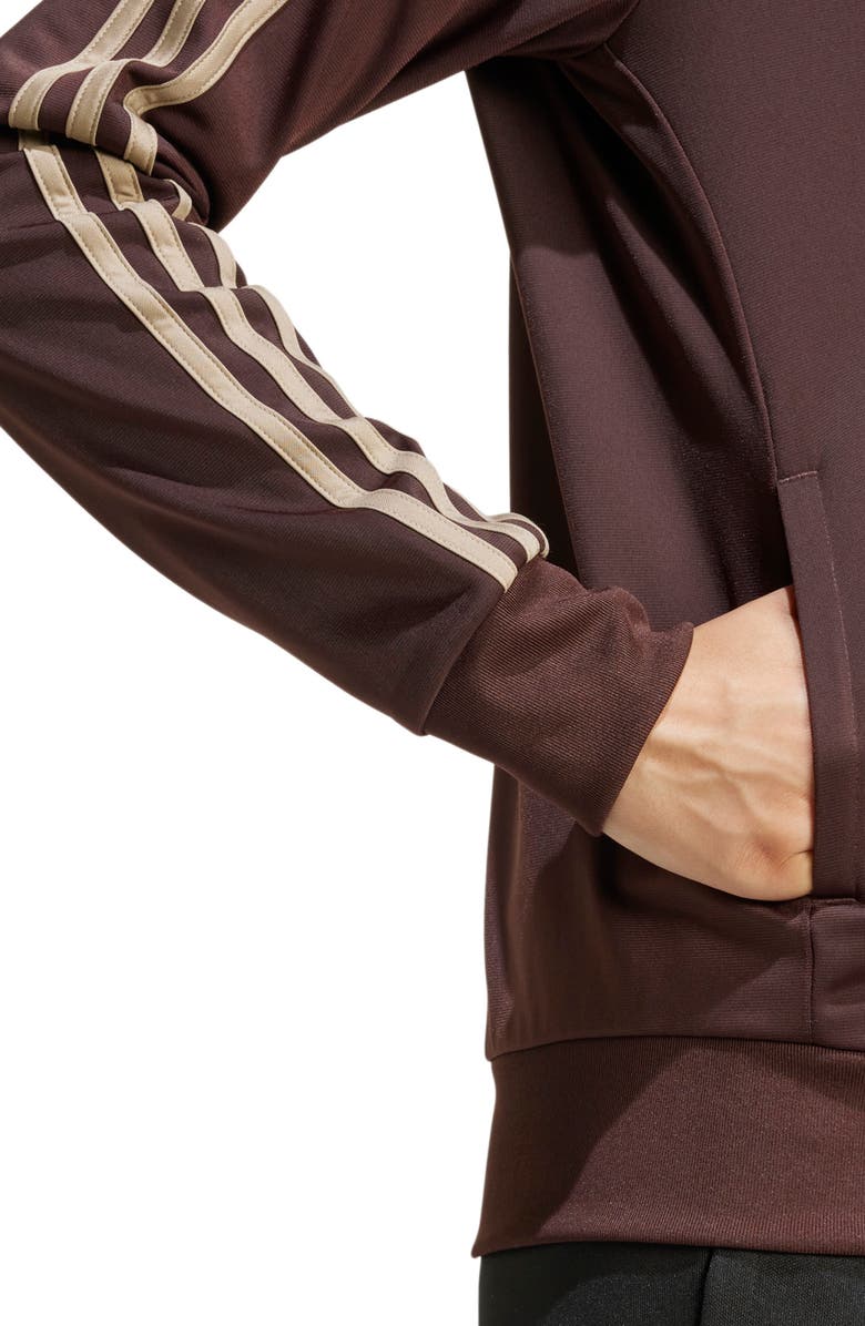 adidas Essentials 3-Stripes Recycled Polyester Track Jacket, Alternate, color, 