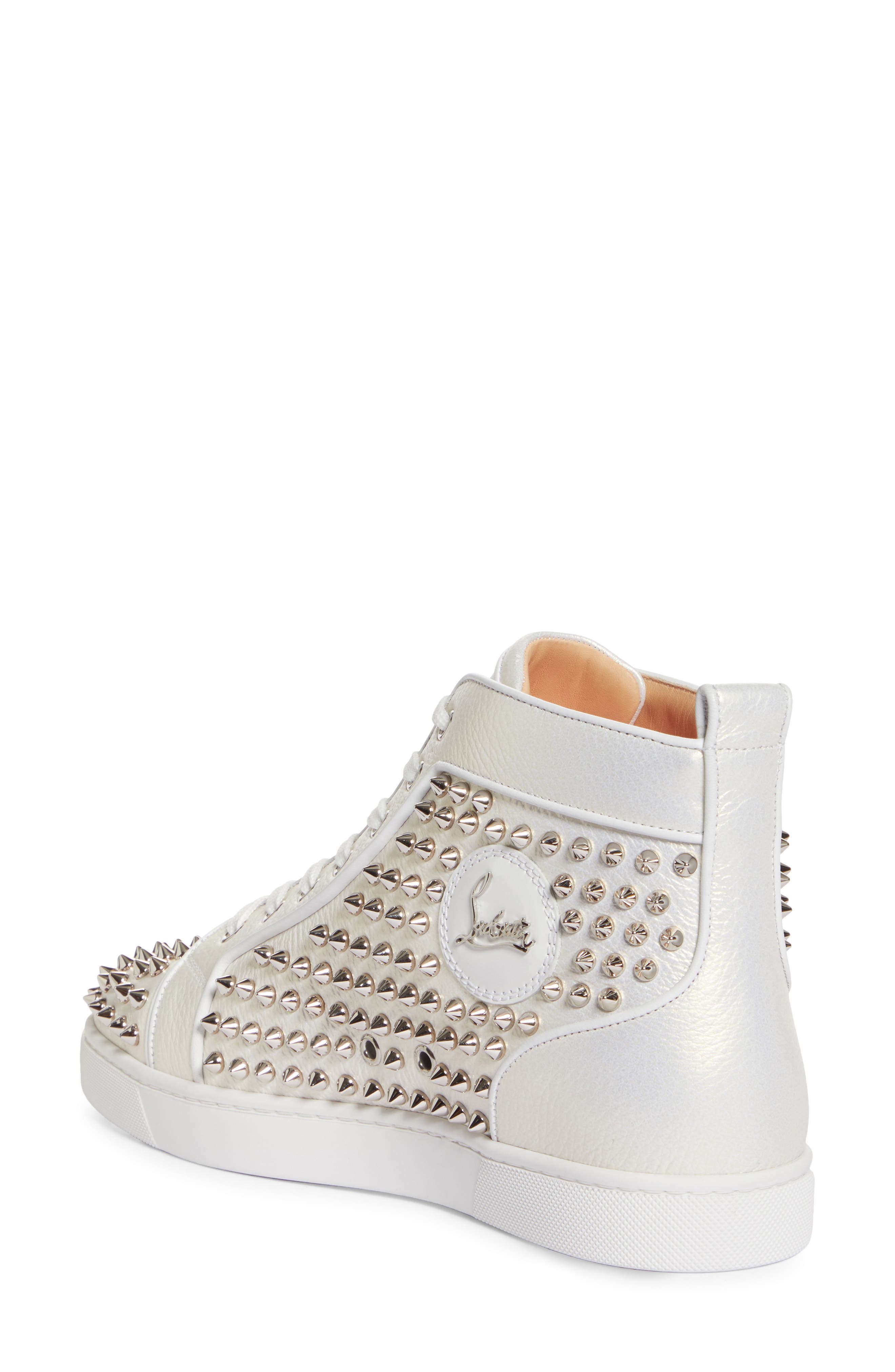 Christian Louboutin Louis Orlato Spike High Top Sneaker, Alternate, color, 