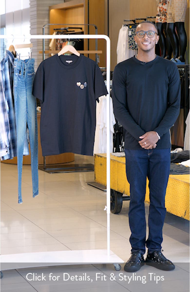 Oversize Button Graphic T-Shirt, sales video thumbnail