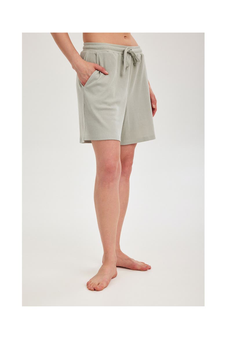 Summer Lounge Ribbed Shorts, Alternate, color, Mint