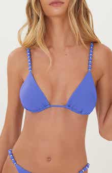 ViX Paula Hermanny Paral Beaded Triangle Bikini Top