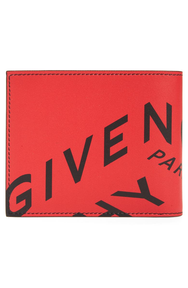 Givenchy Logo Leather Bifold Wallet, Alternate, color, 