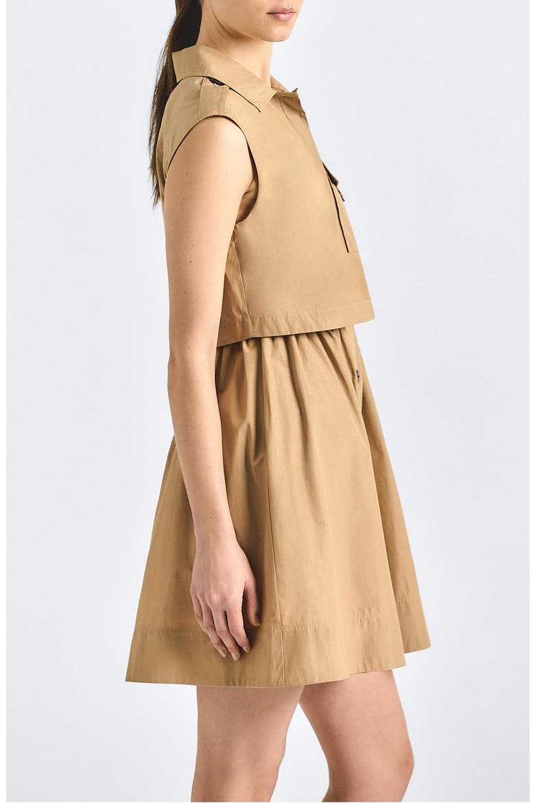 Sequoia Sleeveless Mini Shirtdress, Alternate, color, CAMEL