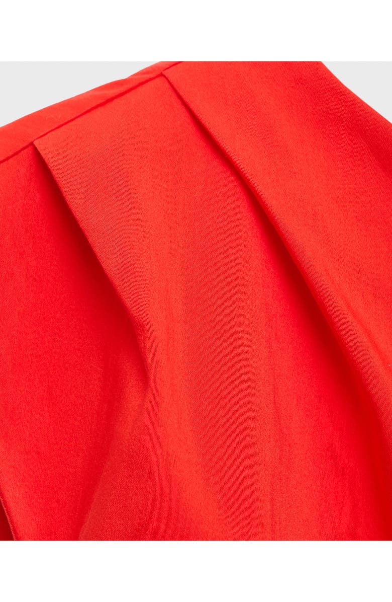 MANGO Asymmetric Minidress, Alternate, color, Coral Red