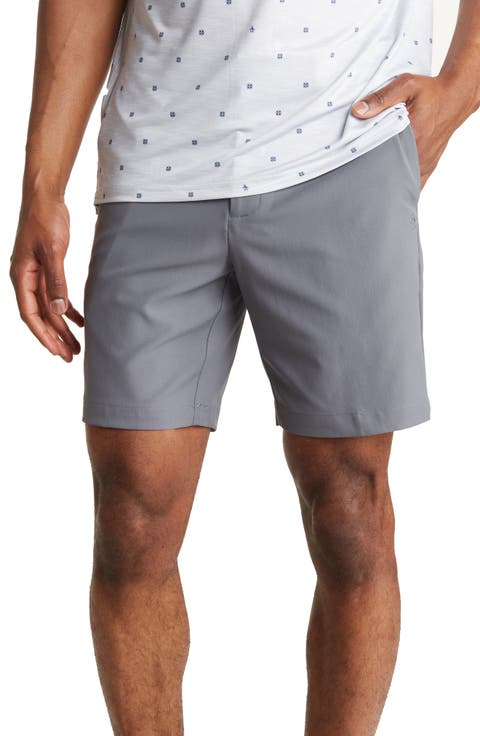 9-Inch Solid Flat Front Golf Shorts