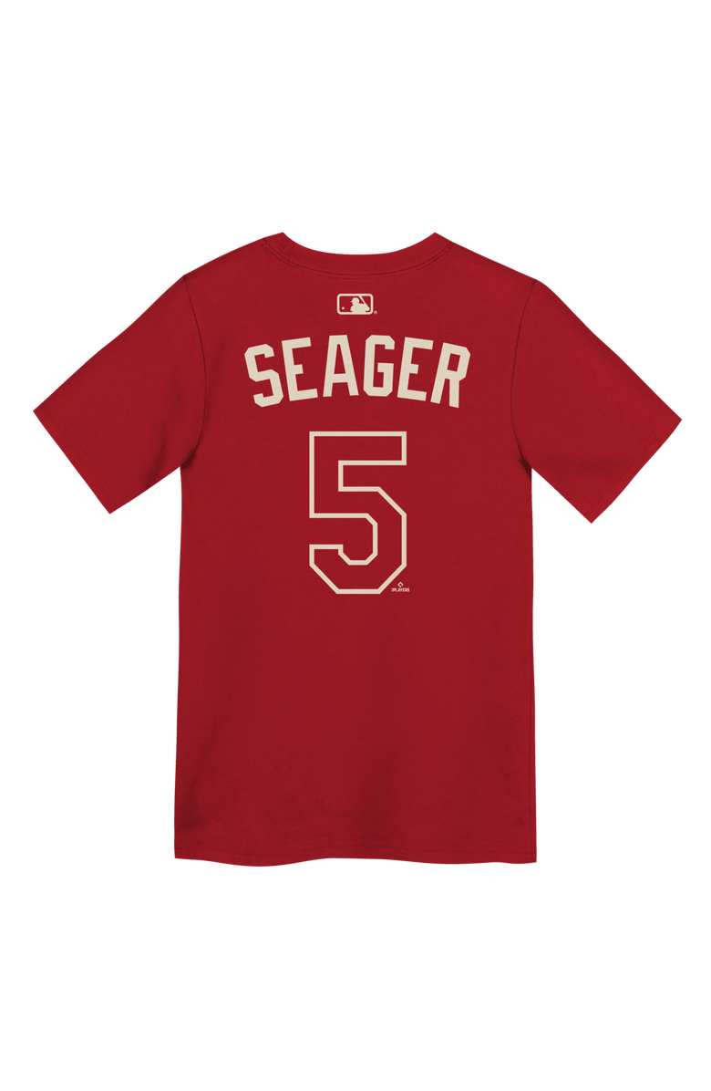 Nike Preschool Nike Corey Seager Red Texas Rangers 2026 City Connect Name & Number T-Shirt, Alternate, color, Red